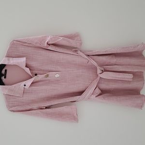 Trendyol Linen Like Lined Cotton Dress with Pockets